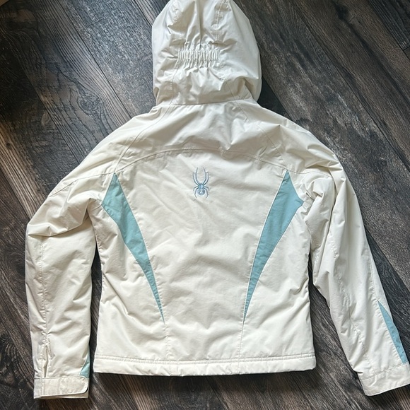 Spyder Women’s White Blue Ski Jacket Size 8 - Picture 12 of 13